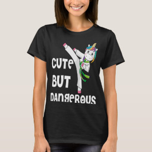 Camiseta Taekwondo Unicorn Cute Mas Kids De Karate Perigoso