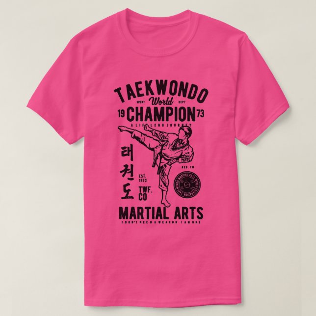 Camiseta Taekwondo World Champion (Frente do Design)
