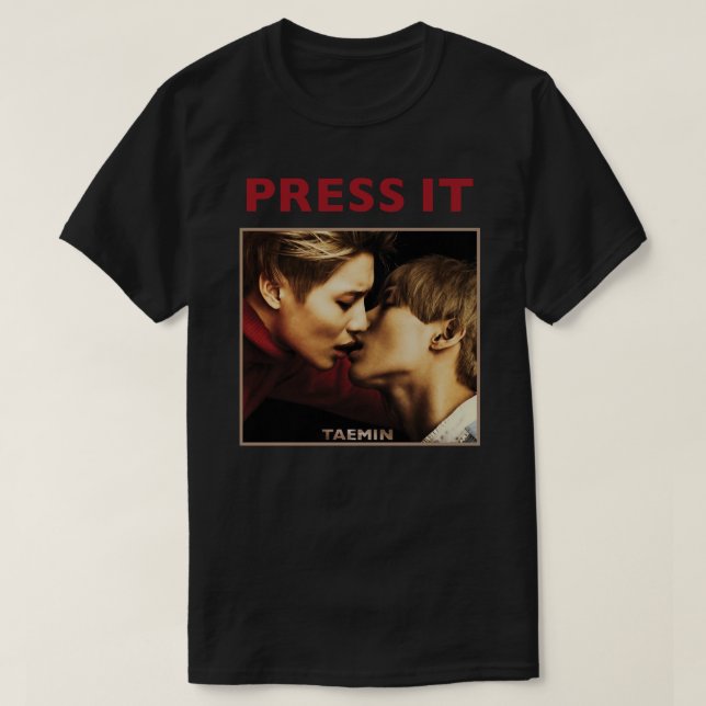 CAMISETA TAEMIN - PRESS IT (Frente do Design)