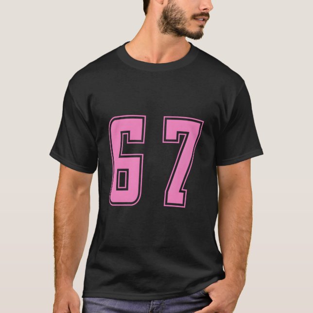 Camiseta Taffy K Number 67 Team Junior Sports Numbered Unif (Frente)