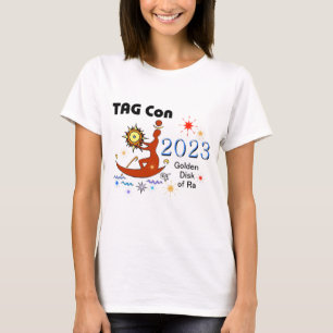 Camiseta TAG Con 2023 Disco do Ouro Ra da Convenção T-Shirt