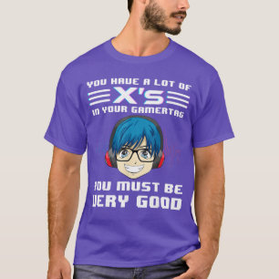 Camiseta Tag de jogador engraçado meme de jogos novato nova