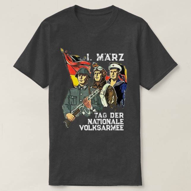 Camiseta TAG DER NVA Vintage (Frente do Design)