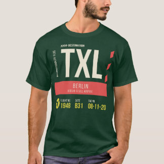 Camiseta Tag Na moda de Bagagem do Aeroporto de Berlim Tege