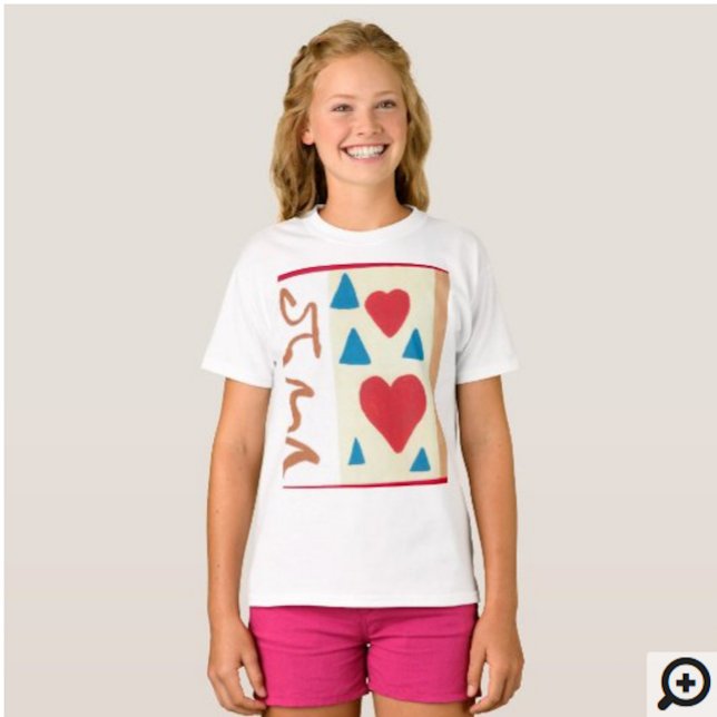 Camiseta TAGLESS para Meninas (Criador carregado)