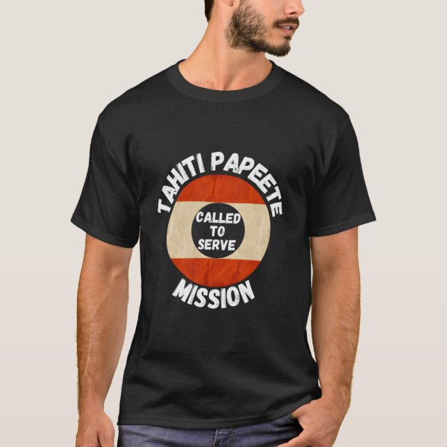 Camiseta Tahiti Papeete Lds Mission Proud Mormon Missionary (Frente)
