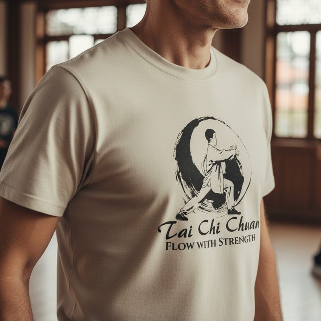 Camiseta Tai Chi Chuan – Fluir com Força (Criador carregado)