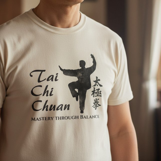 Camiseta Tai Chi Chuan – Mastery Through Balance (Criador carregado)