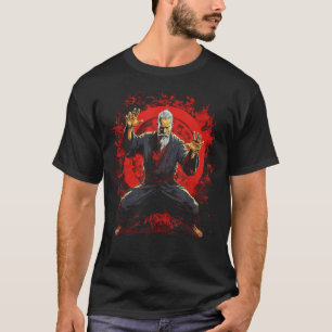 Camiseta Tai Chi Chuan Mestre Japão Estilo Presente para Mu