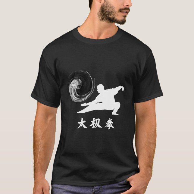 Camiseta Tai Chi Chuan Taijiquan Dragon Postura (Frente)