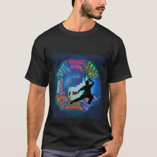 Camiseta Tai Chi com Abstrato Yin Yang Design