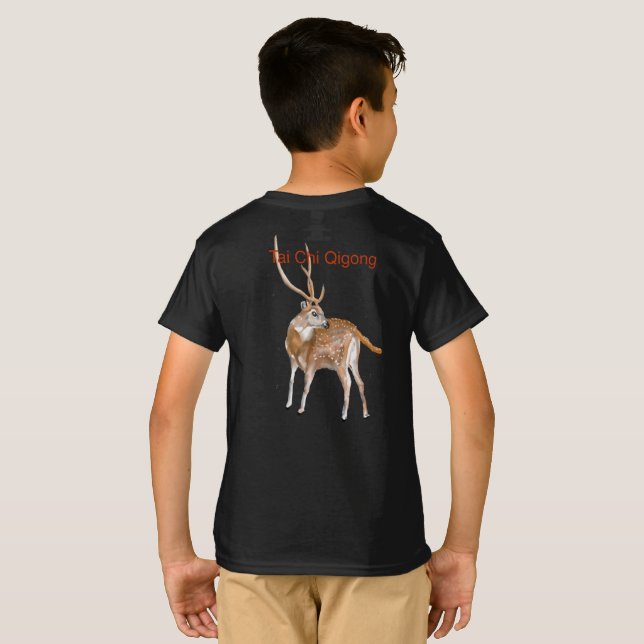 Camiseta Tai Chi Qigong Deer (Parte Traseira Completa)