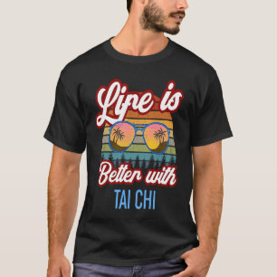 Camiseta Tai Chi Vintage Sunset Tai Chi Instrutor Tai Chi
