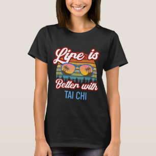 Camiseta Tai Chi Vintage Sunset Tai Chi Instrutor Tai Chi