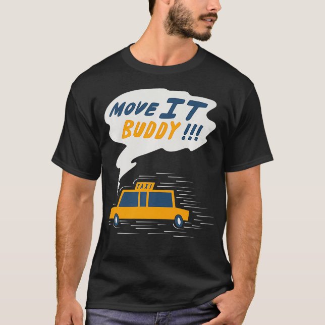 Camiseta Tai NYC Yellow Cab Move it Buddy Sobreviveu em Nov (Frente)
