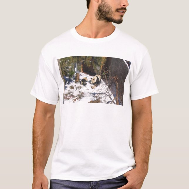 Camiseta TAI Shan e Mei Xiang, ursos de panda gigante (Frente)