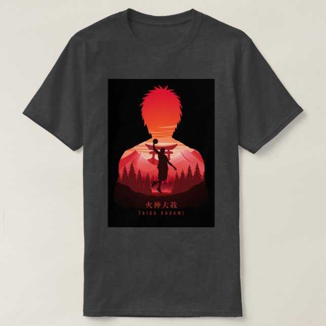 Camiseta Taiga Kagami Kuroko Basuke (Frente do Design)