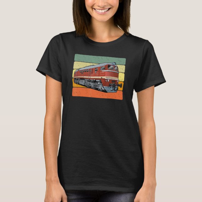 Camiseta Taigatrommel Diesel-Locomotive Taiga Drum BR 120 R (Frente)