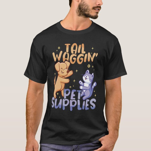 Camiseta Tail wagginu2019 pet supply Animal Pet Store (Frente)