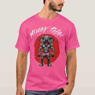 Camiseta Tailandês Boxing E Elefante Tailandês Muay