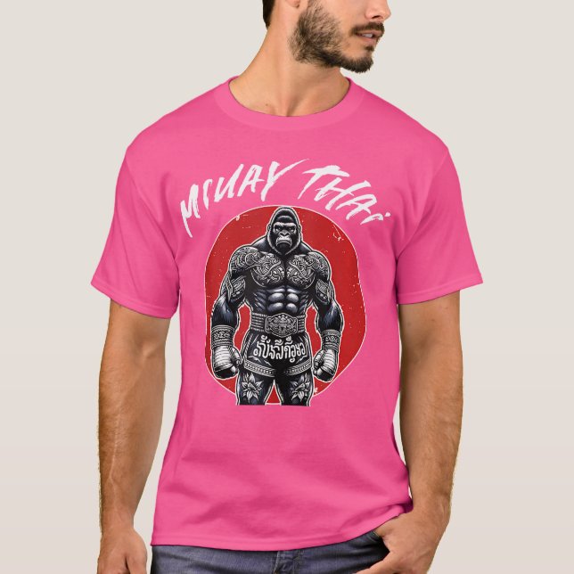 Camiseta Tailandês Boxing E Muay Thai Gorilla (Frente)