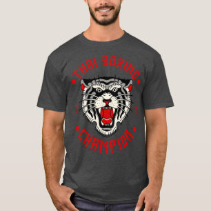 Camiseta Tailandês Boxing Tiger Champion Fighter Artes Marc