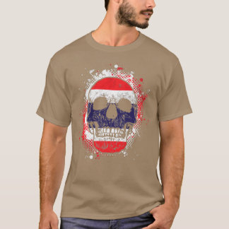 Camiseta Tailandês Flag Skull