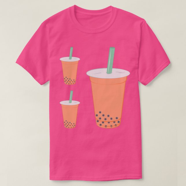 Camiseta Tailandês Leite Bubble Tea (Frente do Design)