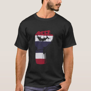Camiseta Tailândia EUA Raízes Tailandesas Orgulho Tailandês