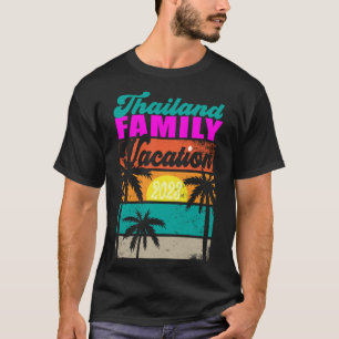 Camiseta Tailândia Férias Familiares 2023 Homens Mulheres C