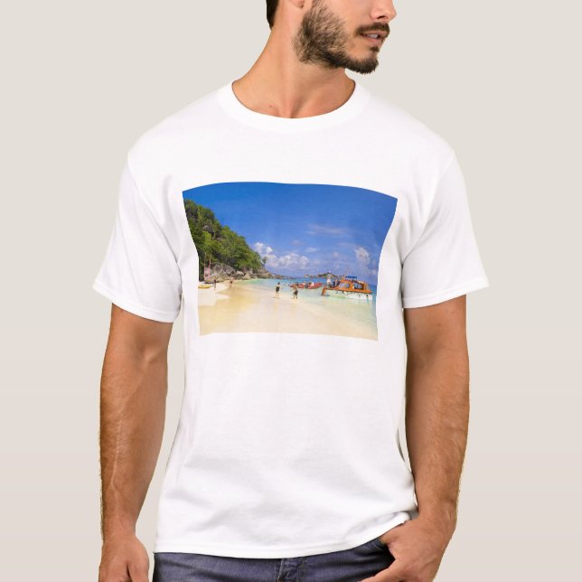Camiseta Tailândia, Mar de Andaman. Passageiros em terra (Frente)