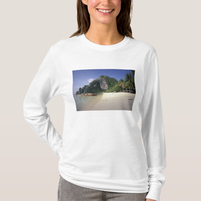 Camiseta Tailândia, Mar de Andamão, Ilha Ko Phi Phi, Praia (Frente)