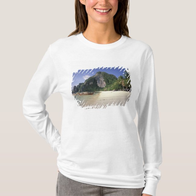 Camiseta Tailândia, Mar de Andamão, Ilha Ko Phi Phi, Praia (Frente)