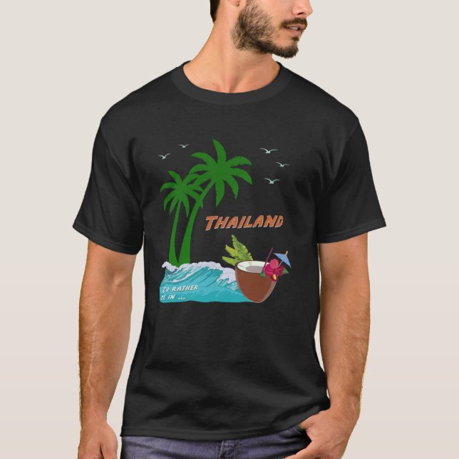 Camiseta Tailândia Phuket Koh Samui Ko Phi Phangan Souve (Frente)