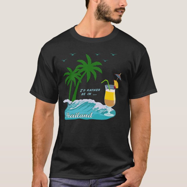 Camiseta Tailândia Phuket Koh Samui Phangan Phi Pattaya (Frente)