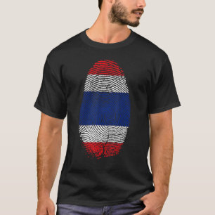 Camiseta Tailândia Sinalizador Impressão Impressa Está N