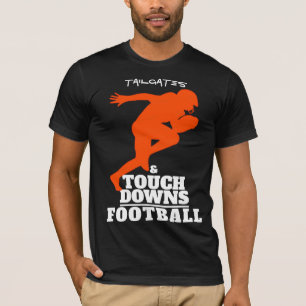 Camiseta Tailgates e touchdowns de futebol