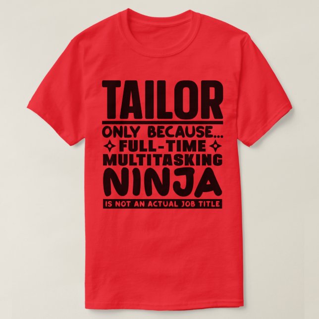 Camiseta Tailor Ninja 1 (Frente do Design)