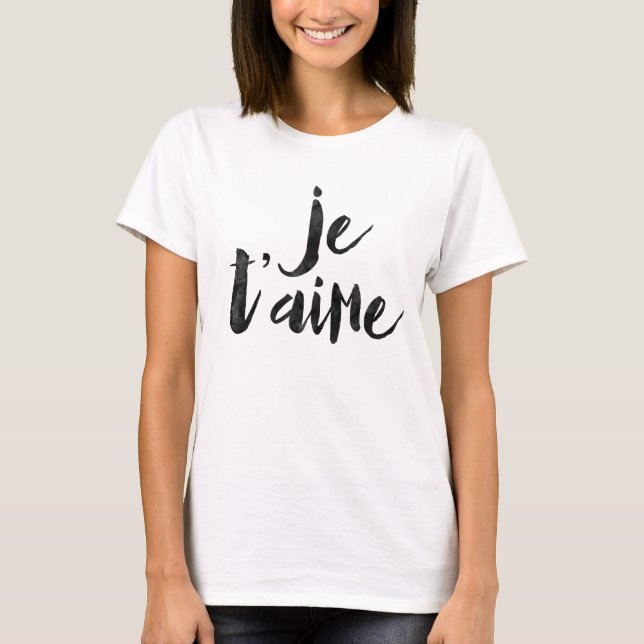Camiseta T'aime de Je (Frente)