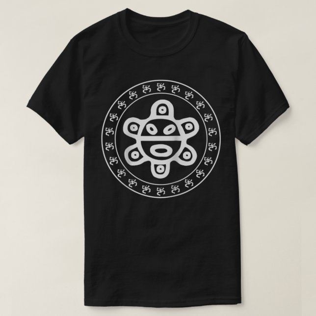 Camiseta Taino Sun Taino Coqui Circle Porto Rico Boricua (Frente do Design)