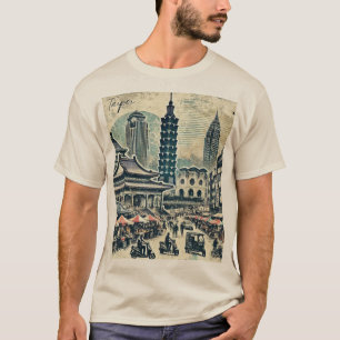 Camiseta Taipei Taiwan - Grunge em Descanso