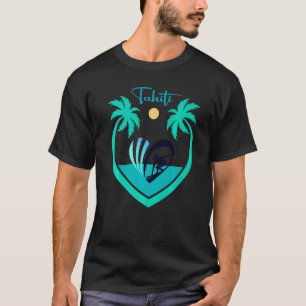 Camiseta Taiti Surf Palmeira Polinésia Surf Pacífico Mar