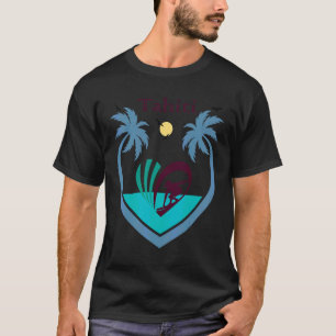 Camiseta Taiti Surf Palmeiras do Pacífico Sol Polinésia Mar