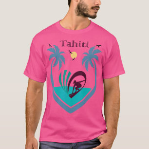 Camiseta Taiti Surf Palmeiras Pacífico Sol Polinésia Mar Su