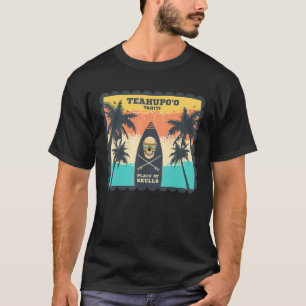 Camiseta Taiti Surf Teahupoo Palmeiras Ondas Polinésia Surf