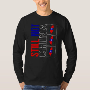 Camiseta Taiwan Ainda Não É China Bandeira Mapa Suporte Chi