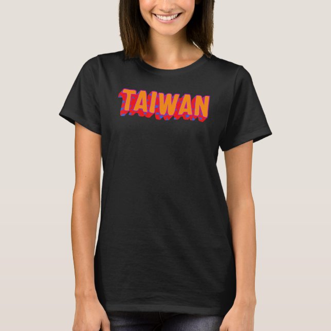 Camiseta Taiwan Belo País Formosa Chinês (Frente)