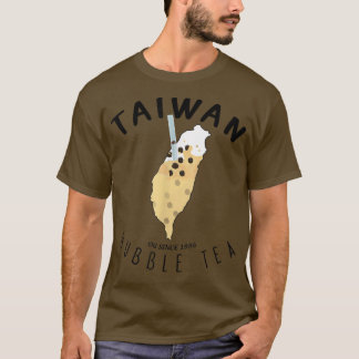 Camiseta Taiwan Bubble Tea Funny Bubble Tea Taiwan Map BOBA