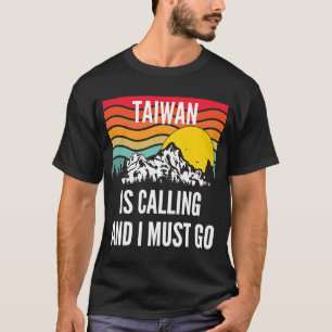 Camiseta Taiwan Está Ligando E Eu Tenho Que Ir, Desenho Rai