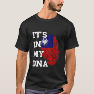 Camiseta Taiwan Está No Meu DNA Orgulho Taiwanês Raízes Tai